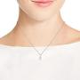 Mini Harmony Aum or Om Symbol .925 Sterling Silver Pendant Necklace