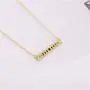 MIXIA Gold Color Galaxy Astronomy Crescent Moon Phases Necklace Women Long Vertical Bar Lunar Phenomena Talisman Witchcraft Jewelry Pendant