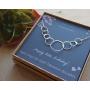 EFYTAL 80th Birthday Gifts for Women, Sterling Silver Eight Circle Necklace for Her, 8 Decade Jewelry 80 Years Old