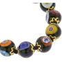 GlassOfVenice Murano Glass Mosaic Necklace - Black