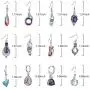 RWQIAN 12 Pairs Crystal Dangle Earring for Women Girls Boho Teardrop Moonstone Vintage Hoop Hook Drop Earring Jewelry Set Gifts RWQIAN 12 Pairs Crystal Dangle Earring for Women Girls Boho Teardrop Moonstone Vintage Hoop Hook Drop Earring Jewelry Set Gifts