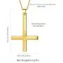 Aurora Tears 925 Sterling Silver Inverted Cross Necklace Women Men Upside Down St. Peter Cross Pendant 18K Gold/Black Gun Plated Christmas Birthday Jewelry DP0299 Aurora Tears 925 Sterling Silver Inverted Cross Necklace Women Men Upside Down St. Peter Cross Pendant 18K Gold/Black Gun Plated Christmas Birthday Jewelry DP0299