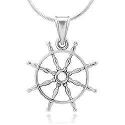 SUVANI 925 Sterling Silver CZ Cubic Zirconia Bicycle Pendant Necklace, 18 inches