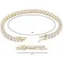 Tennis AAA CZ Bracelet Bridal Wedding Evening Party Prom Gold Plated Jewelry For Woman 7''+1'' Long Tennis AAA CZ Bracelet Bridal Wedding Evening Party Prom Gold Plated Jewelry For Woman 7''+1'' Long
