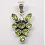 SilverStarJewel Peridot August Birthstone Necklace Pendant 1.3'' Sterling Silver Fashion Gift SilverStarJewel Peridot August Birthstone Necklace Pendant 1.3'' Sterling Silver Fashion Gift