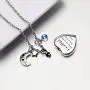 Dletay Cremation Urn Necklace with 12 Birthstones Heart Memorial Keepsakes Pendant Ashes Jewelry-Dad Always on My Mind, Forever in My Heart Dletay Cremation Urn Necklace with 12 Birthstones Heart Memorial Keepsakes Pendant Ashes Jewelry-Dad Always on My Mind, Forever in My Heart