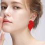 GUOXIAOMEI Bohemian Leaf Statement Earrings Lightweight Summer Dangle Earrings Boho Drop Stud Earrings for Women Girls
