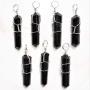 Selenite Charged Wire-Wrapped & Electroformed Natural Gemstone Pendant + 20'' Silver Chain Baby Selenite Pocket Puffy Heart
