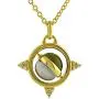 Starborn Moldavite and Meteorite Spinning Sphere Pendant Starborn Moldavite and Meteorite Spinning Sphere Pendant