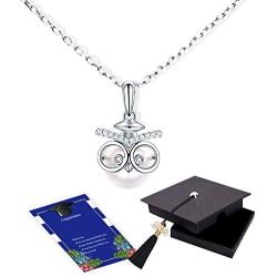 Graduation Gifts for Her Owl Necklace Made with Swarovski Pearls Graduation Gifts for High School College Graduates