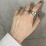 Stology Vintage Punk Rings Bulk, Adjustable Open Snake Frog Smiley Sad Crying Face State Rings Set, Gothic Knuckle Hugging Peacock Jewelry Fashion Accessory for Men Women