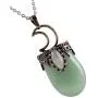 Nupuyai Vintage Healing Crystal Stone Pendant for Women Men, Unique Moon Necklace Oval Labradorite Jewelry Nupuyai Vintage Healing Crystal Stone Pendant for Women Men, Unique Moon Necklace Oval Labradorite Jewelry