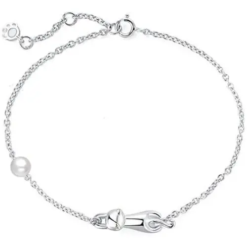 INFMETRY Cat Silver Bracelets Jewelry Birthday Gifts Ideas for Women Mom Her Girlfriend INFMETRY Cat Silver Bracelets Jewelry Birthday Gifts Ideas for Women Mom Her Girlfriend