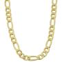 Kooljewelry Solid 14k Yellow Gold Filled 6 mm Figaro Chain Necklace (18, 20, 22, 24 or 30 inch)