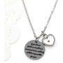Stainless Steel Christian Faith Mustard Seed Lettering Necklaces, God Has You In Arm Necklace Memorial Gifts