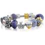EvesCity 925 Silver Hello Kitty Pink Charms Beads Pendants for Charm Bracelets & Necklace