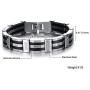 Ostan Mens stainless steel Chain Link Bracelet