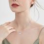 Waysles Butterfly Necklaces for Women, Butterfly Crystal Opal Necklace with Premium Birthstone, Silver-Tone, 18”+2” Chain