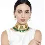 Aheli Indian Traditional Choker Necklace Earring Bollywood Wedding Fashion Jewelry for Women Aheli Indian Traditional Choker Necklace Earring Bollywood Wedding Fashion Jewelry for Women