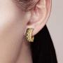 Santuzza Brown Spinel Dangle Earrings 925 Sterling Silver White Cubic Zirconia Drop Earring Fine Jewelry For Women