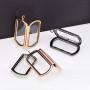 Paialco Magnetic Rectangle Glass Window Floating Locket Pendant Necklace