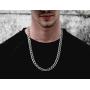 Savlano 925 Sterling Silver 9mm Italian Solid Flat Mariner Link Chain Necklace for Men & Women - Made in Italy Comes Gift Box (9mm)