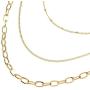 366DAYS Layered Choker Necklace, 316L Stainless Steel Titanium Necklace, Handmade Multilayer Adjustable Link Chain Choker for Women Men Valentines Day,Birthday