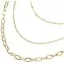 366DAYS Layered Choker Necklace, 316L Stainless Steel Titanium Necklace, Handmade Multilayer Adjustable Link Chain Choker for Women Men Valentines Day,Birthday