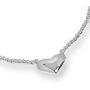 AeraVida Charming Puffy Heart Elastic Sterling Silver Beads Stretch Bracelet