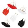 ORAZIO 6-8 Pairs Tassel Earrings for Women Bohemian Fringe Earrings