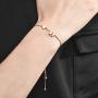 SOFTONES 14K Gold Plated Cubic Zirconia Initial Bracelet,Letter Heart Bracelets for Women Adjustable Bracelets Jewelry Gift for Girls