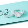 DovEggs Sterling Silver Center 2ct 7.5X7.5mm G-H-I Color Cushion Cut Created Moissanite Halo Engagement Ring Bridal Set 2 Pieces DovEggs Sterling Silver Center 2ct 7.5X7.5mm G-H-I Color Cushion Cut Created Moissanite Halo Engagement Ring Bridal Set 2 Pieces