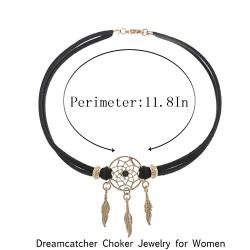 Simsly Punk Choker Necklace Black Dreamcatcher Necklaces Chain Jewelry for women and Girls