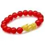 Angushiny Jade Crystals and Healing Stones Beaded Bracelets feng Shui Black Obsidian Bracelet with Pixiu Attract Wealth Lucky for Women