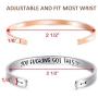 Melix Home You Fucking Got This Inspirational Bracelets for Women Stainless Steel Engraved Motivational Friend Encouragement Jewelry 
