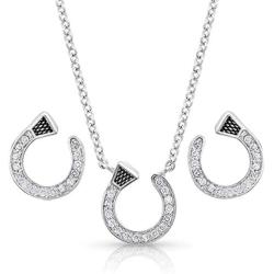 Montana Silversmiths Star Lights Horseshoe Nail Jewelry Set