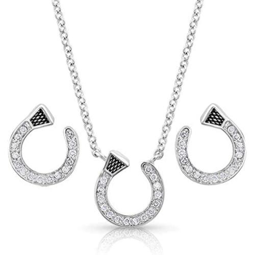 Montana Silversmiths Star Lights Horseshoe Nail Jewelry Set