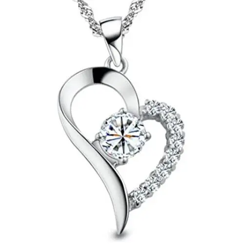 You Are the Only One in My Heart Sterling Silver Pendant Necklace You Are the Only One in My Heart Sterling Silver Pendant Necklace