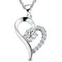 You Are the Only One in My Heart Sterling Silver Pendant Necklace You Are the Only One in My Heart Sterling Silver Pendant Necklace