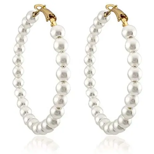 Pearl Hoop Earrings for Women Fashion Dangle Hypoallergenic Layer Earrings Drop Dangle Earrings Gifts for Women Pearl Hoop Earrings for Women Fashion Dangle Hypoallergenic Layer Earrings Drop Dangle Earrings Gifts for Women