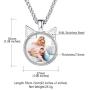 Custom4U Personalized Picture Necklace for Women - Photo Necklace Customized with Chain - Memorial Necklace with Picture Jewelry for Mother Women Girls