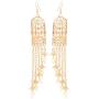 Touchstone''Contemporary Kundan Collection'' Exotic Indian Bollywood Desire Royal Mughal Kundan Polki Look Floral Faux Ruby Jewelry Chandelier Earrings In Gold Tone For Women