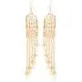 Touchstone''Contemporary Kundan Collection'' Exotic Indian Bollywood Desire Royal Mughal Kundan Polki Look Floral Faux Ruby Jewelry Chandelier Earrings In Gold Tone For Women