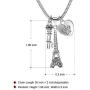 Pairs Eiffel Tower Necklace for Women Men Heart Key Pendant Silver Black/Platinum Plated Jewelry Long Chain