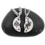 NameCoins Ace of Spades and Queen Necklaces for Best Friends, BFF Jewelry, Couples Gifts, Playing Cards, Ace and Hearts, Hand Cut Coin