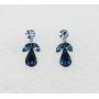 Faship Gorgeous Rhinestone Crystal Floral Necklace Earrings Set