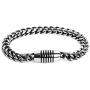 Thick Mens Large Link Chain Bracelet Silver Stainless Steel Bracelet Cuban Chain Type