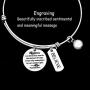 Kivosliviz Encouragement Bracelet Jewelry Happiness Can Be Found in The Darkest of Times Courage Bracelets