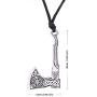 fishhook Vintage Retro Trinity Celtic Knot Norse Viking Odin Valknut Amulet Axe Pendant Necklace Jewelry