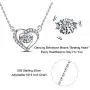 YINSHIFU Personalized Name Necklace 925 Sterling Silver Beating Heart Pendant with Simulated Birthstone Promise Necklace Forever Love Jewelry Gift for Women YINSHIFU Personalized Name Necklace 925 Sterling Silver Beating Heart Pendant with Simulated Birthstone Promise Necklace Forever Love Jewelry Gift for Women